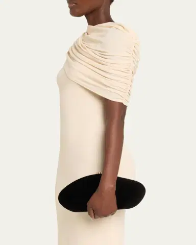 Cult Gaia Caldera Velvety Sculptural Clutch Bag | Thumbnail 2 Cult Gaia Caldera Velvety Sculptural Clutch Bag | Thumbnail 2