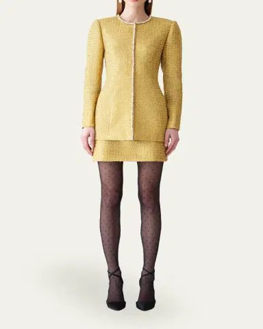 Carolina Herrera Metallic Tweed Mini Skirt | Thumbnail 2 Carolina Herrera Metallic Tweed Mini Skirt | Thumbnail 2