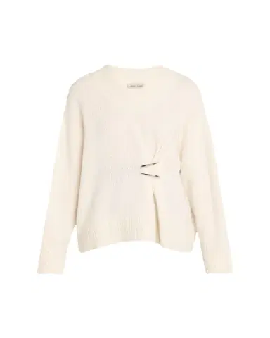Grace Ling Claw-Embellished Cashmere V-Neck Sweater | Thumbnail 1 Grace Ling Claw-Embellished Cashmere V-Neck Sweater | Thumbnail 1