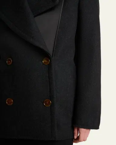 Lanvin Wool Oversized Double-Breasted Coat | Thumbnail 5 Lanvin Wool Oversized Double-Breasted Coat | Thumbnail 5