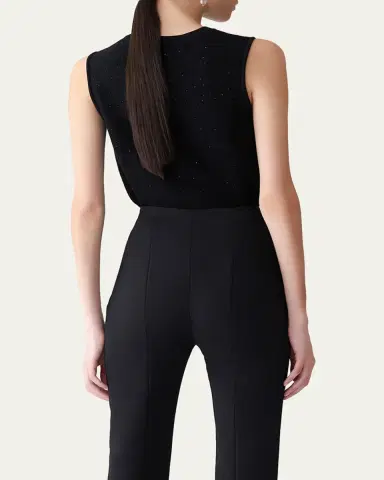 Carolina Herrera Sequined Wool-Blended Tank Top | Thumbnail 3 Carolina Herrera Sequined Wool-Blended Tank Top | Thumbnail 3