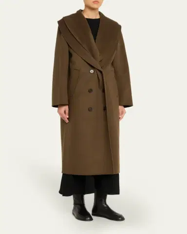 RÓHE Double-Face Wool Scarf Coat | Thumbnail 4 RÓHE Double-Face Wool Scarf Coat | Thumbnail 4