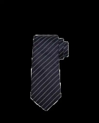 Zegna Men's Satin Diagonal Stripe Silk Tie | Thumbnail 2 Zegna Men's Satin Diagonal Stripe Silk Tie | Thumbnail 2