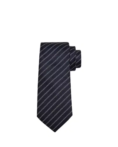 Zegna Men's Satin Diagonal Stripe Silk Tie | Thumbnail 1 Zegna Men's Satin Diagonal Stripe Silk Tie | Thumbnail 1