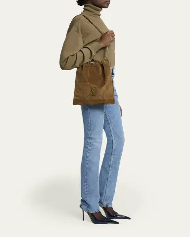 Saint Laurent Jamie 4.3 YSL Pochon Shoulder Bag in Suede | Thumbnail 5 Saint Laurent Jamie 4.3 YSL Pochon Shoulder Bag in Suede | Thumbnail 5