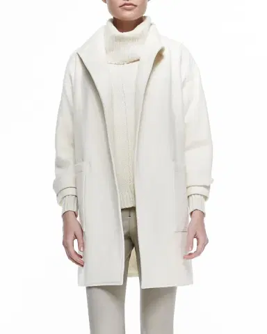 Yves Salomon Buttoned Wool-Cashmere Sweater | Thumbnail 7 Yves Salomon Buttoned Wool-Cashmere Sweater | Thumbnail 7