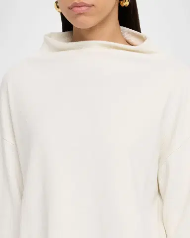 Eileen Fisher Missy Waffle-Knit Funnel-Neck Sweater | Thumbnail 4 Eileen Fisher Missy Waffle-Knit Funnel-Neck Sweater | Thumbnail 4