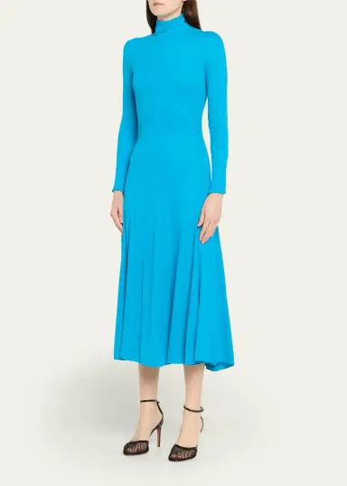 Alaïa Heart Cutout Turtleneck Long-Sleeve Maxi Dress | Thumbnail 8 Alaïa Heart Cutout Turtleneck Long-Sleeve Maxi Dress | Thumbnail 8