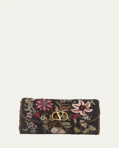 Valentino Garavani Vain Floral Beaded Shoulder Bag | Thumbnail 6 Valentino Garavani Vain Floral Beaded Shoulder Bag | Thumbnail 6