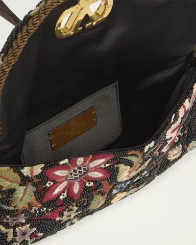 Valentino Garavani Vain Floral Beaded Shoulder Bag | Thumbnail 9 Valentino Garavani Vain Floral Beaded Shoulder Bag | Thumbnail 9