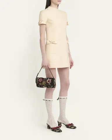 Valentino Garavani Vain Floral Beaded Shoulder Bag | Thumbnail 10 Valentino Garavani Vain Floral Beaded Shoulder Bag | Thumbnail 10