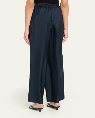 RÓHE Wide-Leg Silk Trousers | Thumbnail 3 RÓHE Wide-Leg Silk Trousers | Thumbnail 3