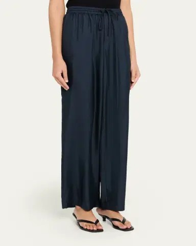 RÓHE Wide-Leg Silk Trousers | Thumbnail 4 RÓHE Wide-Leg Silk Trousers | Thumbnail 4