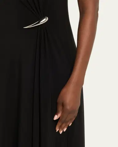 Grace Ling Strapless Claw Gathered Maxi Dress | Thumbnail 5 Grace Ling Strapless Claw Gathered Maxi Dress | Thumbnail 5
