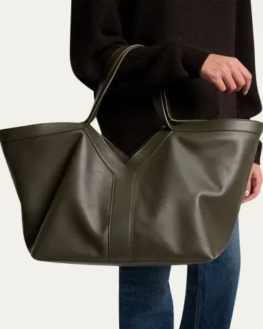 Saint Laurent Y Stitch Tote Bag in Calfskin Leather | Thumbnail 2 Saint Laurent Y Stitch Tote Bag in Calfskin Leather | Thumbnail 2