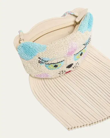 Valentino Garavani Le Chat de La Maison Beaded Clutch Bag | Thumbnail 7 Valentino Garavani Le Chat de La Maison Beaded Clutch Bag | Thumbnail 7
