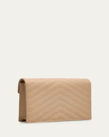 Saint Laurent Envelope Small YSL Wallet on Chain in Grain Leather | Thumbnail 3 Saint Laurent Envelope Small YSL Wallet on Chain in Grain Leather | Thumbnail 3