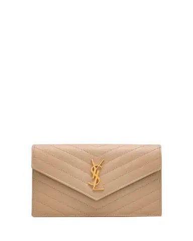 Saint Laurent Envelope Small YSL Wallet on Chain in Grain Leather | Thumbnail 1 Saint Laurent Envelope Small YSL Wallet on Chain in Grain Leather | Thumbnail 1