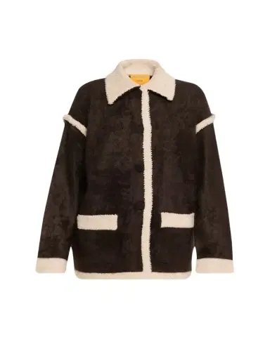 Guest in Residence Grizzly Shearling-Trim Cashmere Jacket | Thumbnail 1 Guest in Residence Grizzly Shearling-Trim Cashmere Jacket | Thumbnail 1