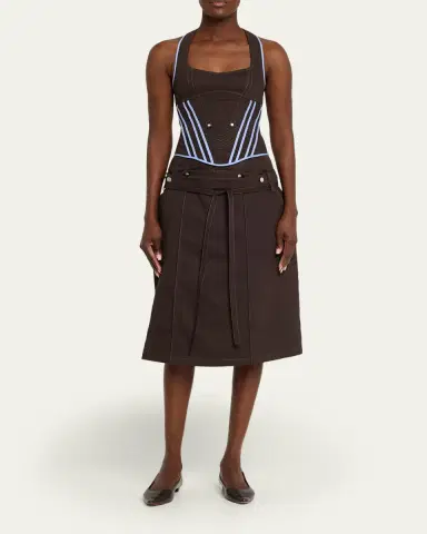 JANE WADE Corseted Denim Pencil Skirt | Thumbnail 2 JANE WADE Corseted Denim Pencil Skirt | Thumbnail 2