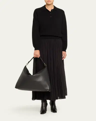 Toteme Bevel Slouchy Grain Leather Tote Bag | Thumbnail 5 Toteme Bevel Slouchy Grain Leather Tote Bag | Thumbnail 5