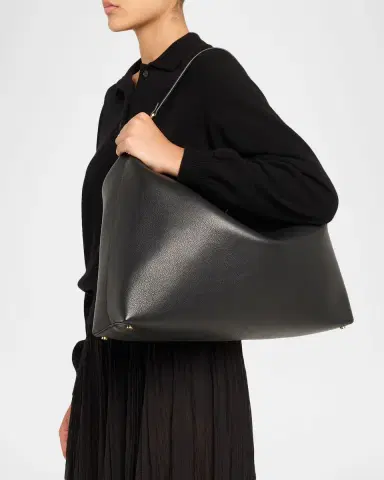 Toteme Bevel Slouchy Grain Leather Tote Bag | Thumbnail 6 Toteme Bevel Slouchy Grain Leather Tote Bag | Thumbnail 6