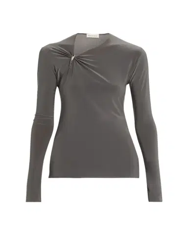 Grace Ling Claw Gathered Neck Long-Sleeve Top | Thumbnail 1 Grace Ling Claw Gathered Neck Long-Sleeve Top | Thumbnail 1