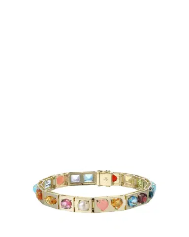 Type Jewelry 14K Yellow Gold LEGGO XL Multi Stone Bracelet | Thumbnail 1 Type Jewelry 14K Yellow Gold LEGGO XL Multi Stone Bracelet | Thumbnail 1