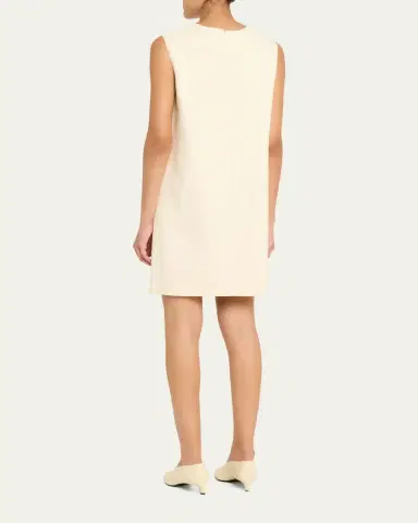 Oscar de la Renta Alliums-Print Sleeveless Mini Shift Dress | Thumbnail 3 Oscar de la Renta Alliums-Print Sleeveless Mini Shift Dress | Thumbnail 3
