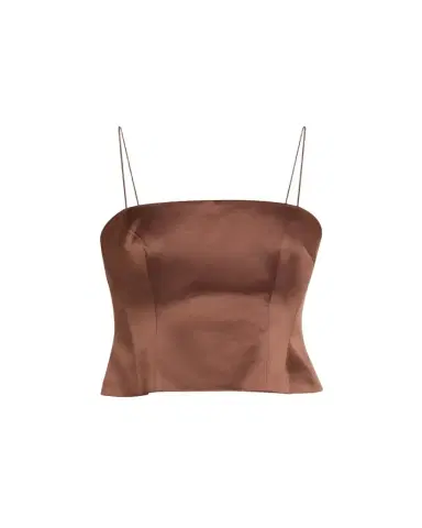 LoveShackFancy Cassana Satin Sleeveless Top | Thumbnail 1 LoveShackFancy Cassana Satin Sleeveless Top | Thumbnail 1