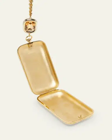 Givenchy Brass Evening Clutch with Crystal Jewel | Thumbnail 4 Givenchy Brass Evening Clutch with Crystal Jewel | Thumbnail 4