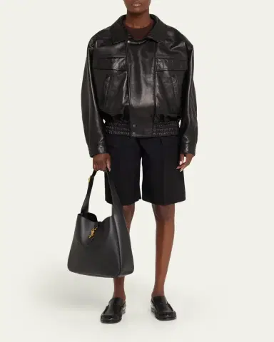Saint Laurent Le 5 À 7 Large YSL Shoulder Bag in Grain Leather | Thumbnail 5 Saint Laurent Le 5 À 7 Large YSL Shoulder Bag in Grain Leather | Thumbnail 5