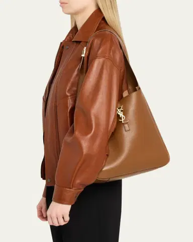 Saint Laurent Le 5 À 7 Large YSL Shoulder Bag in Grain Leather | Thumbnail 6 Saint Laurent Le 5 À 7 Large YSL Shoulder Bag in Grain Leather | Thumbnail 6