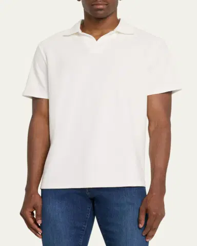 Frame Men's Jacquard Polo Shirt | Thumbnail 4 Frame Men's Jacquard Polo Shirt | Thumbnail 4