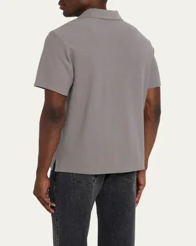 Frame Men's Jacquard Polo Shirt | Thumbnail 7 Frame Men's Jacquard Polo Shirt | Thumbnail 7