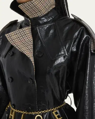 Chloé Coated Linen Belted Riding Trench Coat | Thumbnail 5 Chloé Coated Linen Belted Riding Trench Coat | Thumbnail 5