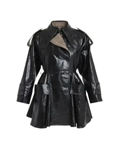 Chloé Coated Linen Belted Riding Trench Coat | Thumbnail 1 Chloé Coated Linen Belted Riding Trench Coat | Thumbnail 1