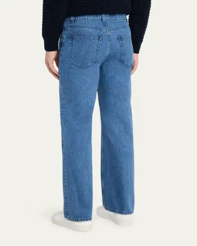 Gabriela Hearst Men's Rey Straight Leg Cotton Denim Jeans | Thumbnail 2 Gabriela Hearst Men's Rey Straight Leg Cotton Denim Jeans | Thumbnail 2