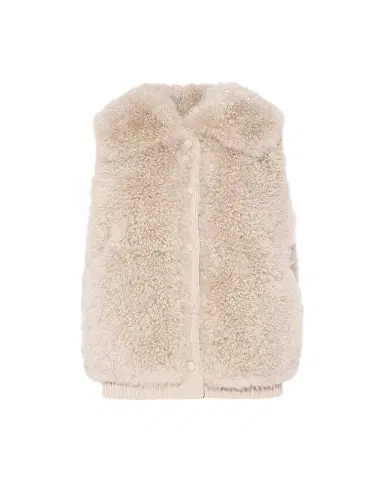 Yves Salomon Curly Shearling Vest | Thumbnail 1 Yves Salomon Curly Shearling Vest | Thumbnail 1