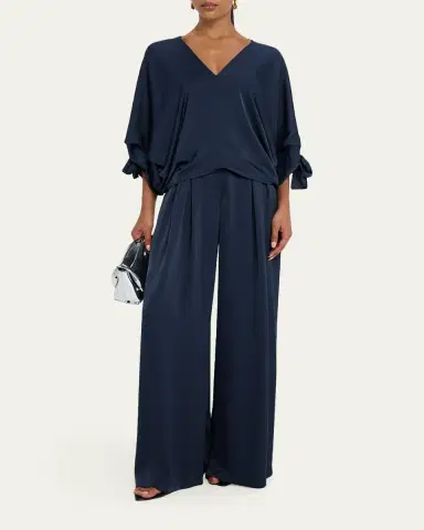 Ramy Brook Oscar Wide-Leg Satin Pants | Thumbnail 2 Ramy Brook Oscar Wide-Leg Satin Pants | Thumbnail 2