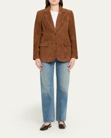 SPRWMN Suede Classic Blazer | Thumbnail 2 SPRWMN Suede Classic Blazer | Thumbnail 2