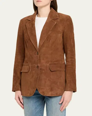 SPRWMN Suede Classic Blazer | Thumbnail 4 SPRWMN Suede Classic Blazer | Thumbnail 4