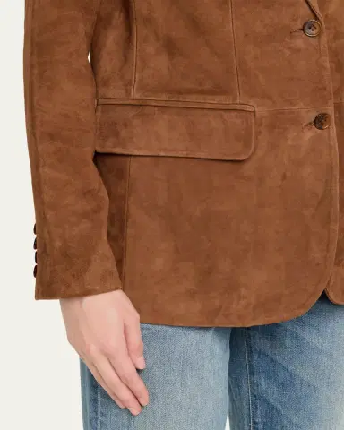 SPRWMN Suede Classic Blazer | Thumbnail 5 SPRWMN Suede Classic Blazer | Thumbnail 5