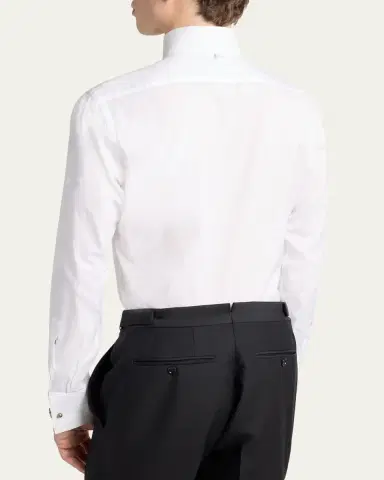 Tom Ford Men's Cocktail Voile Slim-Fit Dress Shirt | Thumbnail 3 Tom Ford Men's Cocktail Voile Slim-Fit Dress Shirt | Thumbnail 3