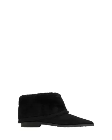 Toteme Fold Down Shearling Suede Ankle Boots | Thumbnail 1 Toteme Fold Down Shearling Suede Ankle Boots | Thumbnail 1