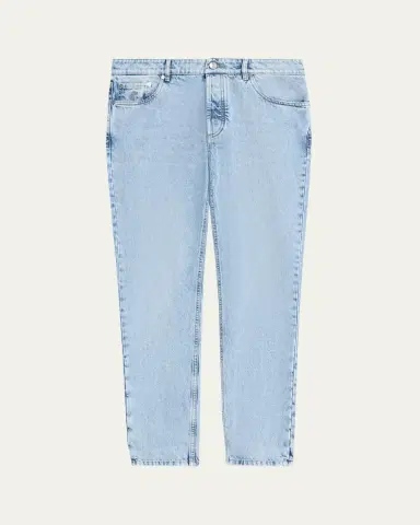 Brunello Cucinelli Men's Slim Light-Wash Denim Jeans | Thumbnail 5 Brunello Cucinelli Men's Slim Light-Wash Denim Jeans | Thumbnail 5