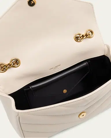 Saint Laurent Loulou Small YSL Shoulder Bag in Quilted Leather | Thumbnail 3 Saint Laurent Loulou Small YSL Shoulder Bag in Quilted Leather | Thumbnail 3