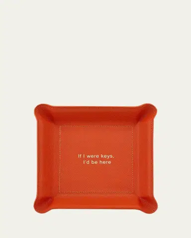 Graphic Image "If I Were Keys, I'd Be Here" Leather Valet Tray | Thumbnail 2 Graphic Image "If I Were Keys, I'd Be Here" Leather Valet Tray | Thumbnail 2