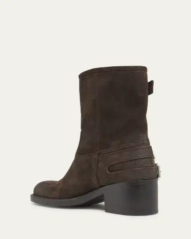 Chloé Dakota Suede Moto Ankle Boots | Thumbnail 2 Chloé Dakota Suede Moto Ankle Boots | Thumbnail 2