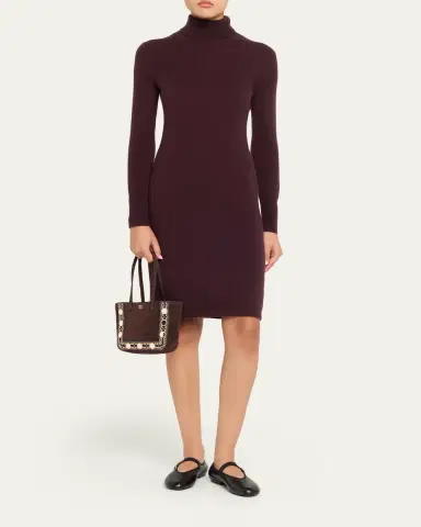 Valentino Garavani Nellcote Mirror-Embellished Suede Mini Tote Bag | Thumbnail 2 Valentino Garavani Nellcote Mirror-Embellished Suede Mini Tote Bag | Thumbnail 2